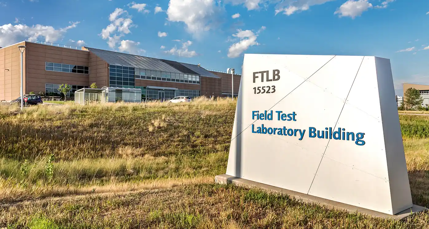Exterior of the Field Test Laboratory Building at NLR.