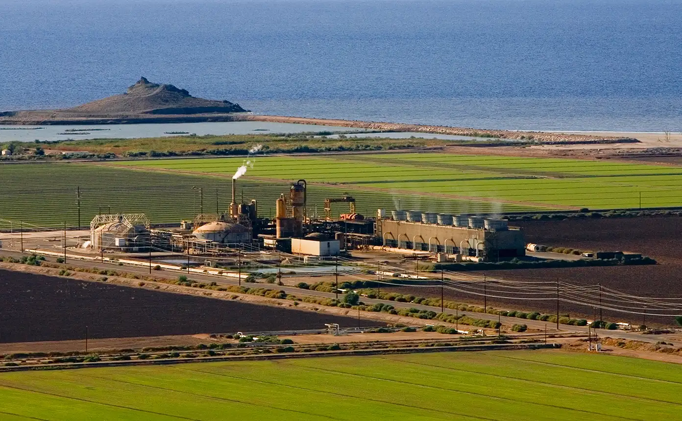 A geothermal power plant
