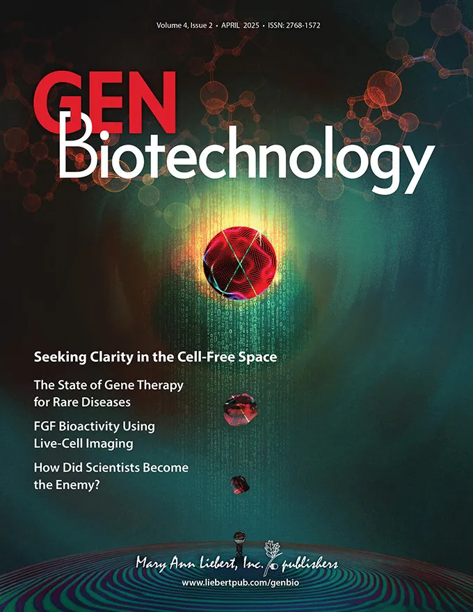 The cover of an issue of the journal GEN Biotechnology