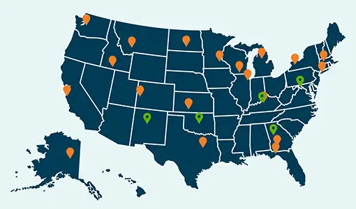 Continue reading about A map of the United States.