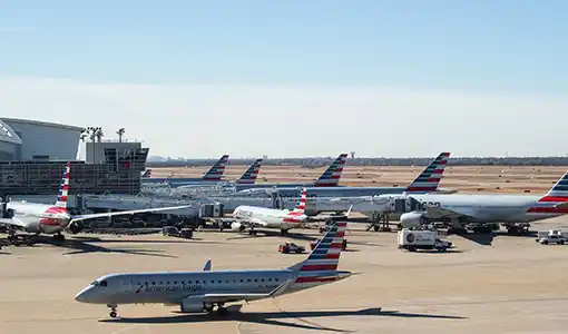 Continue reading about Planes at a terminal.