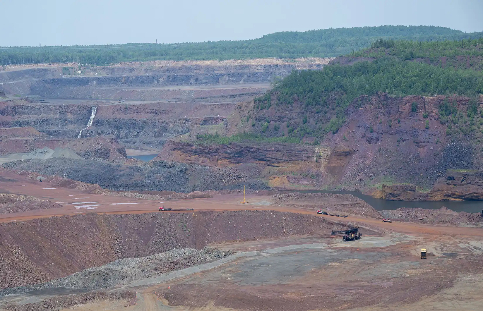 The Hull-Rust-Mahoning Open Pit Iron Mine in Minnesota.