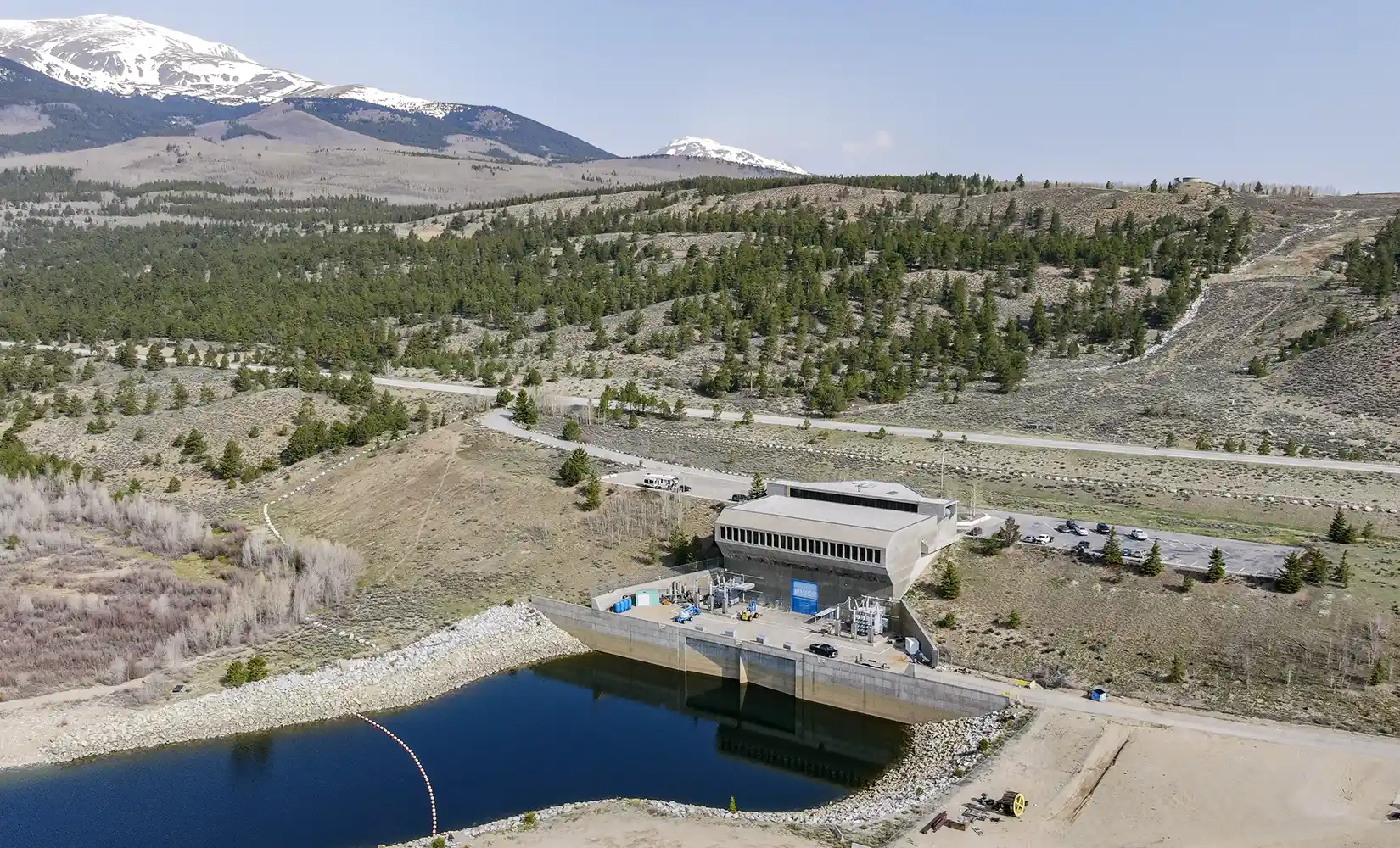 Pumped storage hydropower facility.