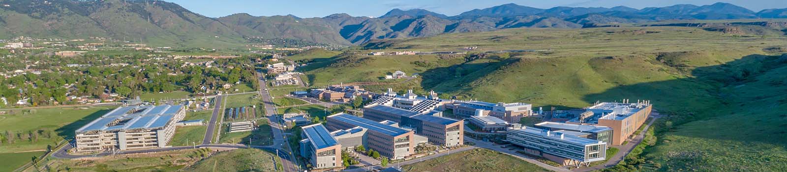 nrel-campus-61725 Aerial view of NREL's South Table Mountain campus
